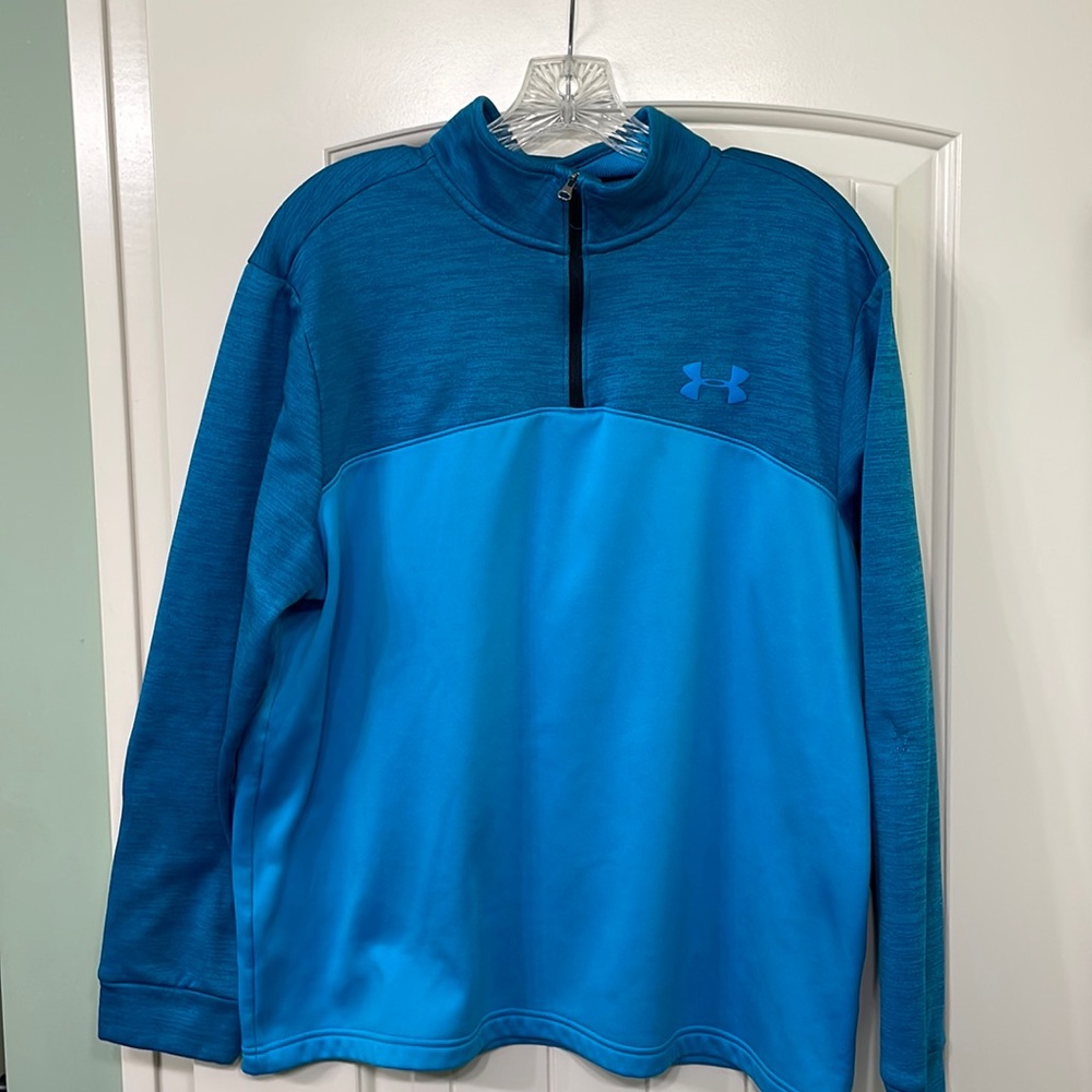 UnderArmour Men’s loose fit large 1/4 zip fleece pullover